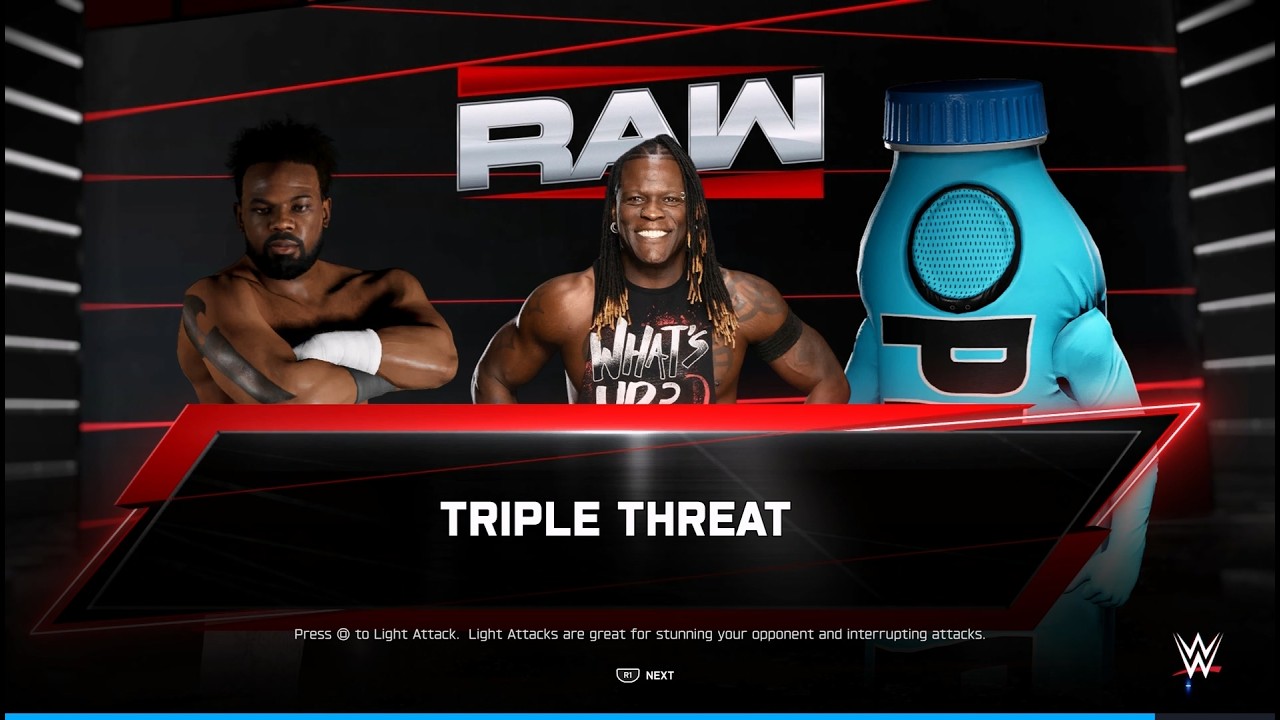 wwe2k25 R-트루스 vs ZERO vs PRIME BOTTLE  MASCDT