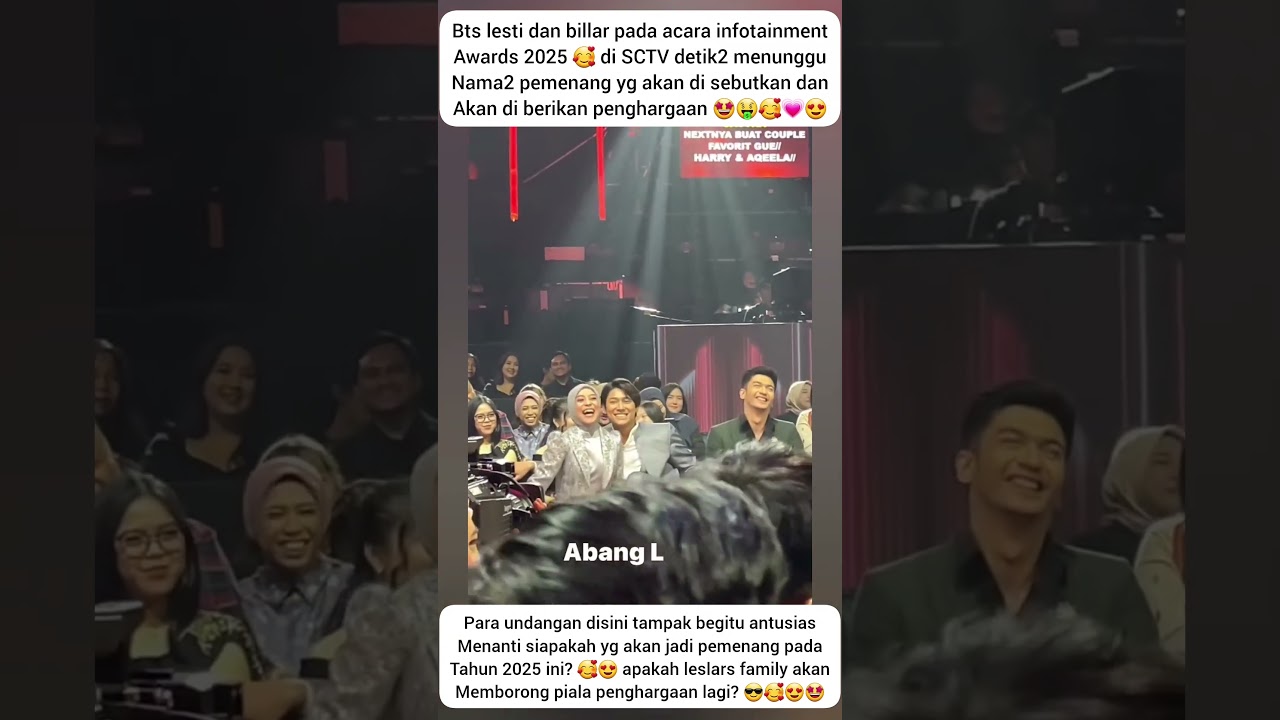 BTS LESTI DAN BILLAR DI ACARA INFOTAINMENT AWARDS 2025 🤩 #shortvideo #viral #short