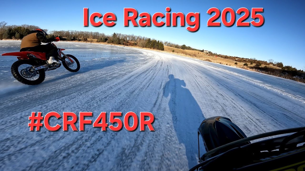 ice racing 🏁 moto style 👌 #crf450r