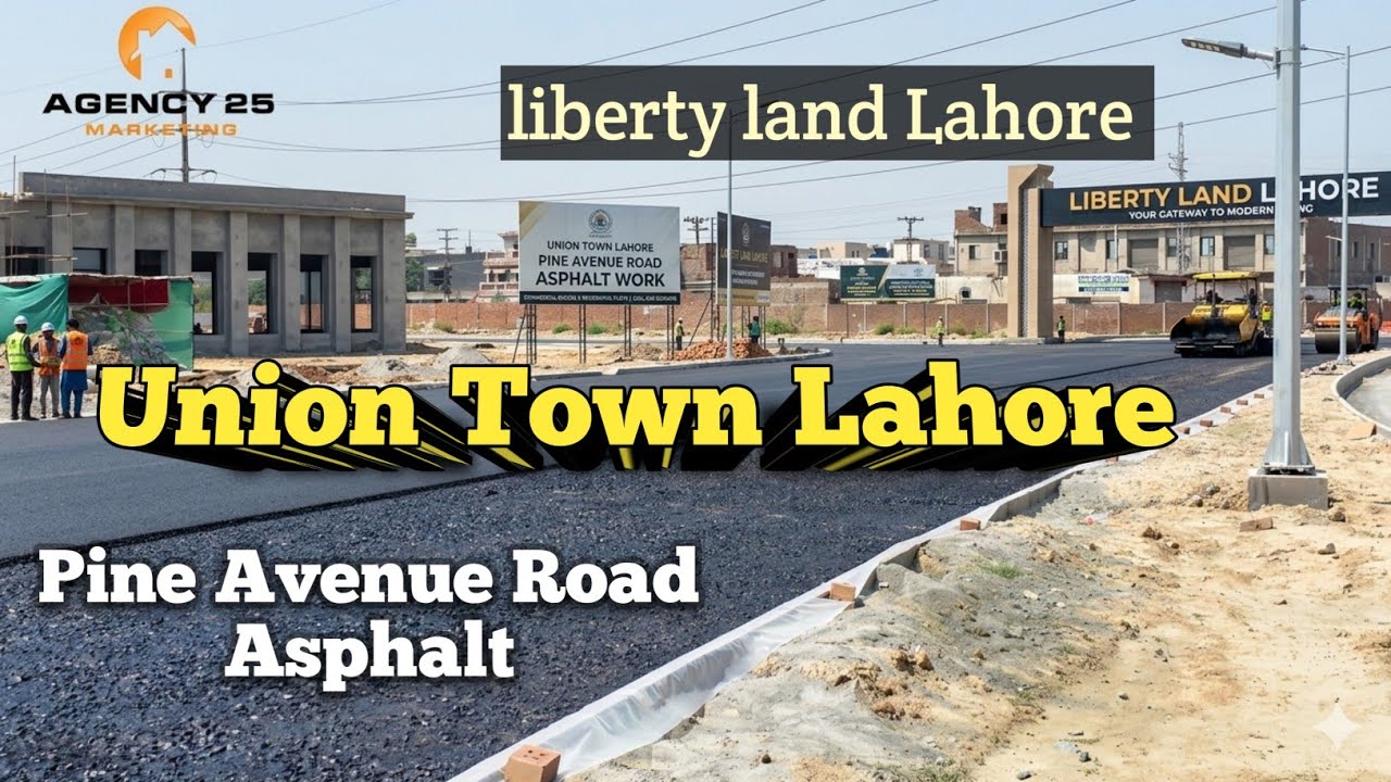 Pine Avenue Road Lahore Update | Asphalt Work in Full Speed | Union Town Latest News | Agency 25.