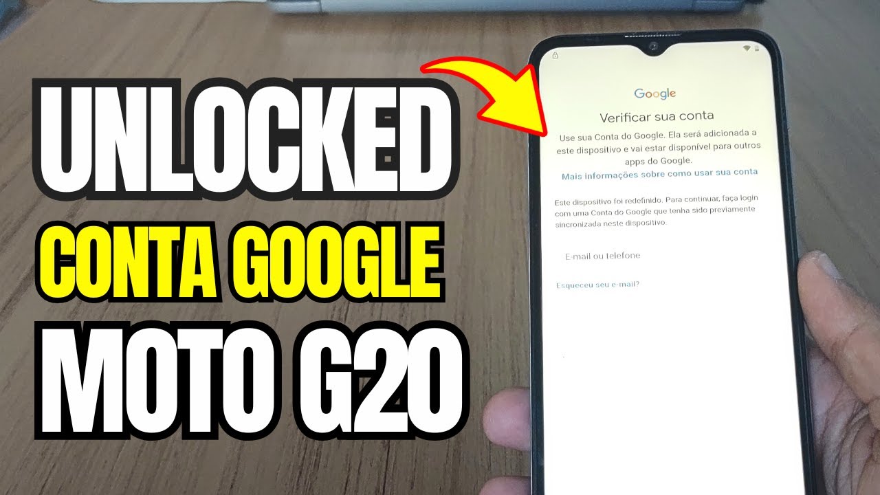 Como Remover Conta Google MOTO G 10/ 20/ 30 Desbloqueio Fácil