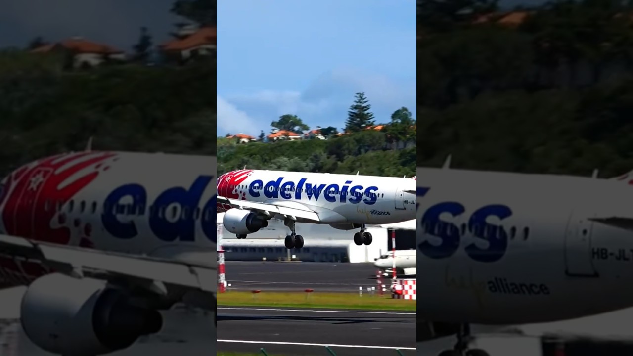 From Zurich A320 Edelweiss Help Alliance Livery #shorts