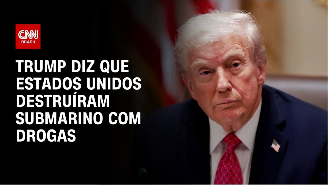Trump diz que Estados Unidos destru&iacute;ram submarino com drogas no Caribe | CNN PRIME TIME