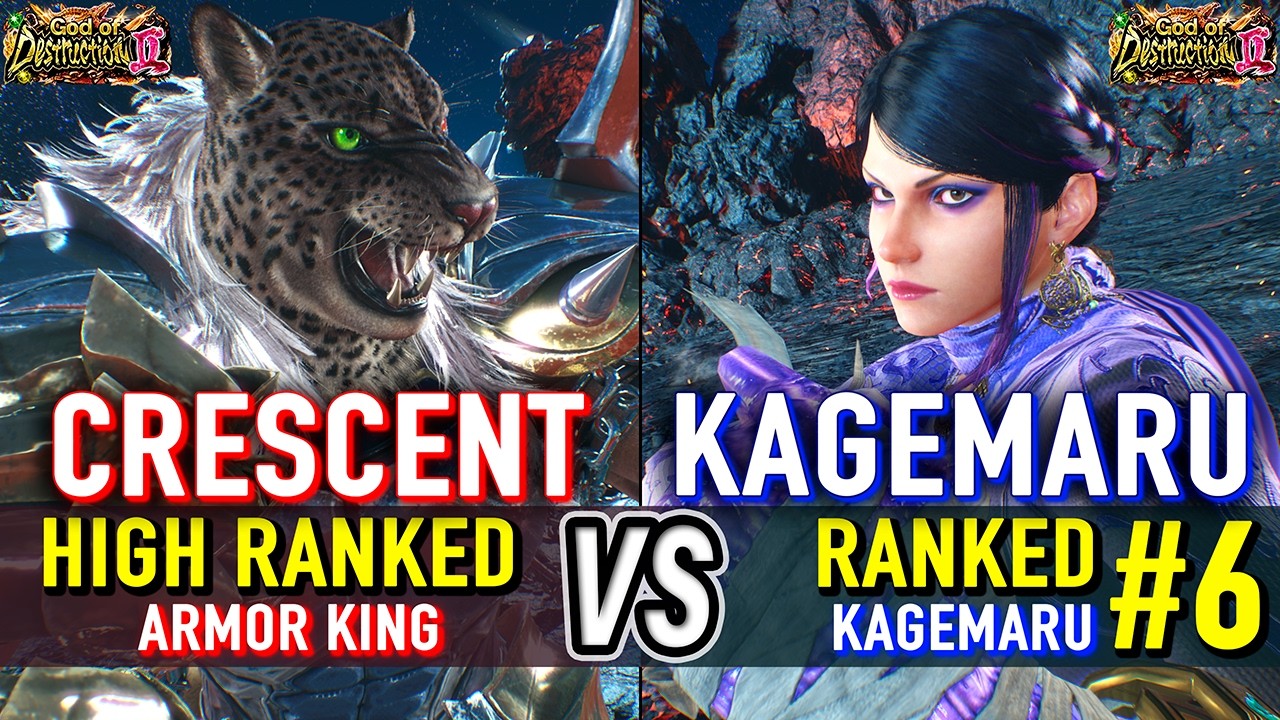 T8 🔥 CRESCENT (Armor King) vs KAGEMARU (#6 Ranked Zafina) 🔥 Tekken 8 High Level Gameplay