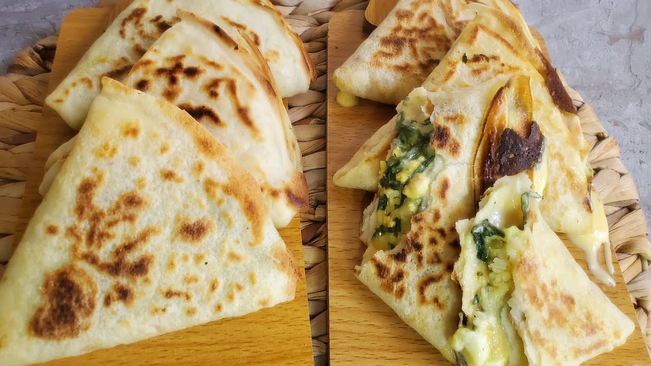 كريب مالح حشوة بنينة بالسلق ، سهل التحضير هذا واش يليق في الصيف ☀️