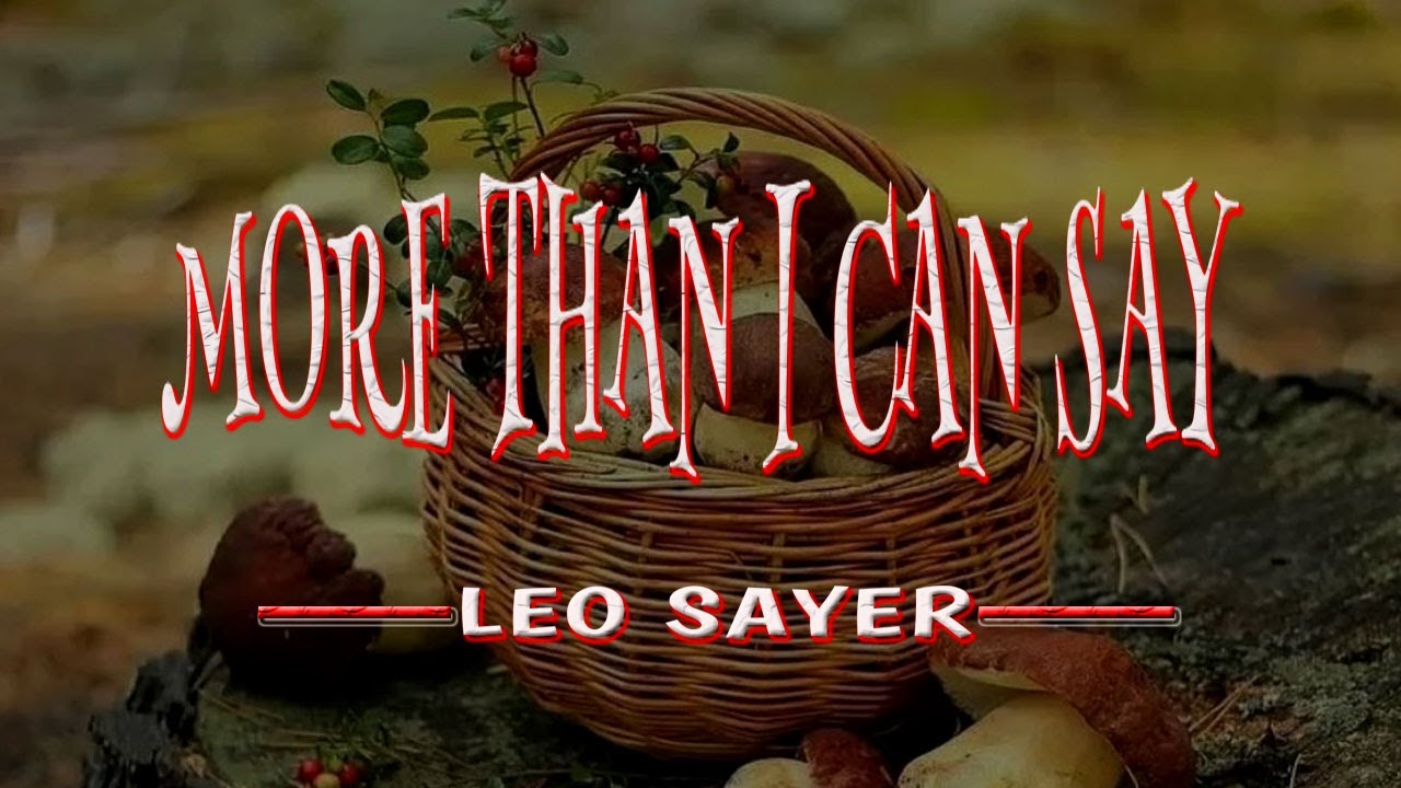 MORE THAN I CAN SAY [ karaoke version ] popularized by LEO SAYER