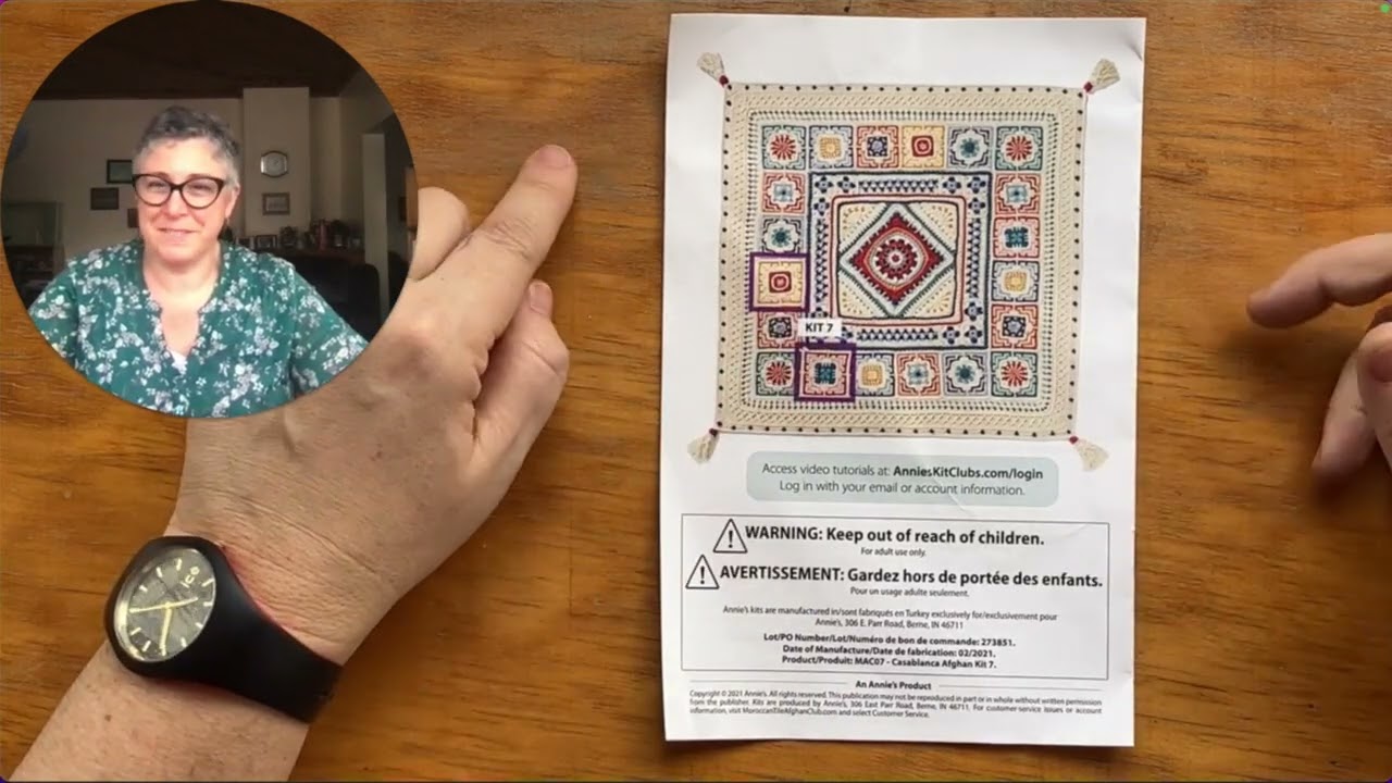 Moroccan Afghan Crochet Annie's Kit Club