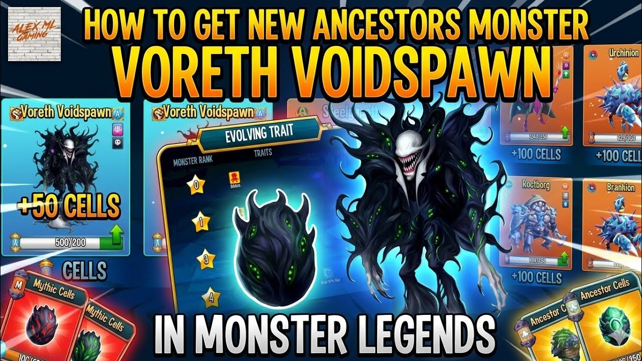 Monster Legends - How To Get New Ancestor Monster Voreth Voidspawn In Monsters Legends