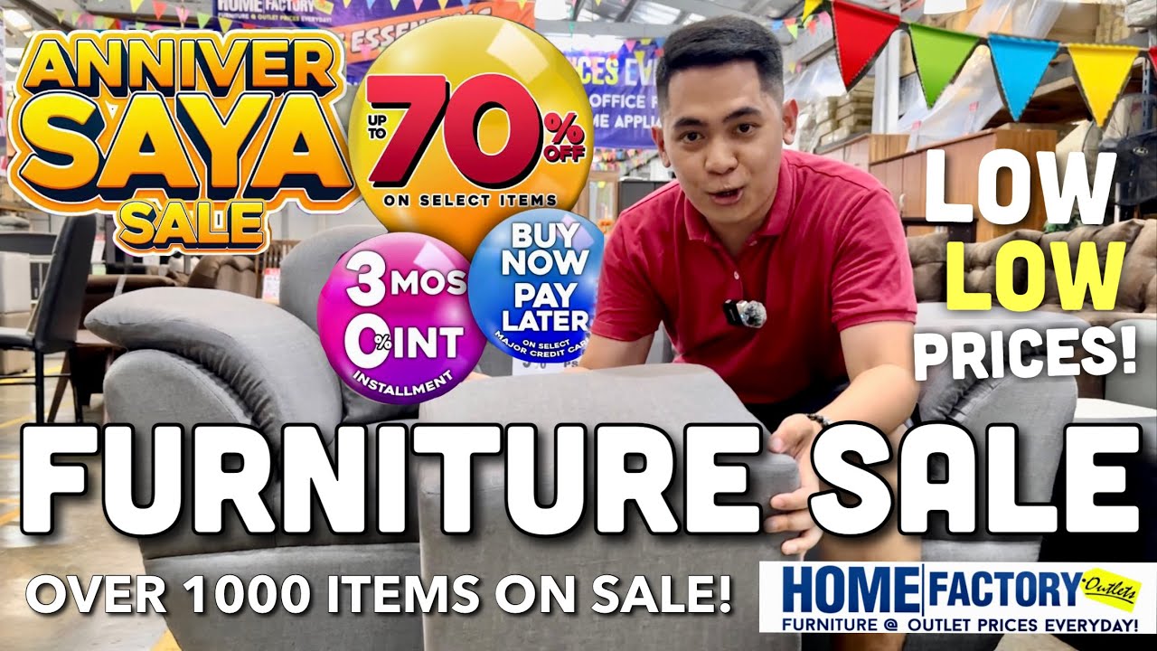 LAHAT DISCOUNTED ANG FURNITURES AT GAMIT SA BAHAY DITO | ANNIVERSARY SALE UP TO 70% OFF!