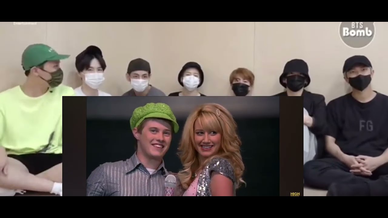 bts reaction to high school musical moments pt 6 (fake reaction)