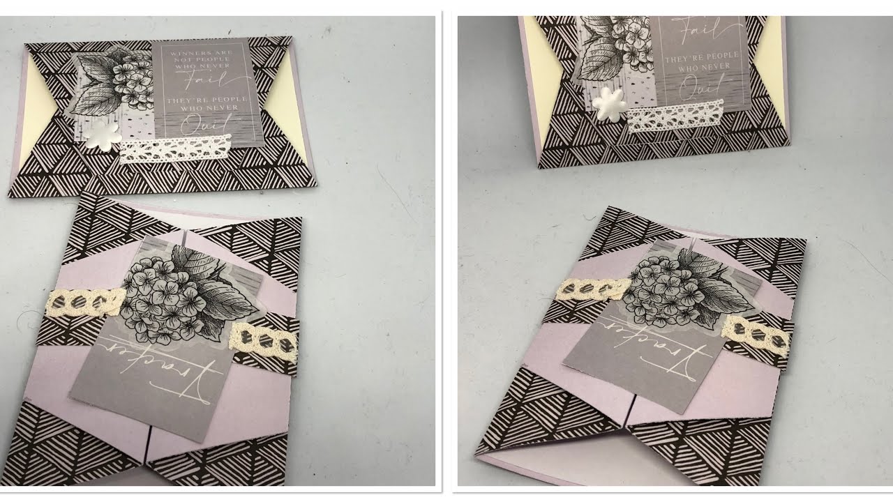 TUTO 2 CARTES AVEC 1 FEUILLE 30*30