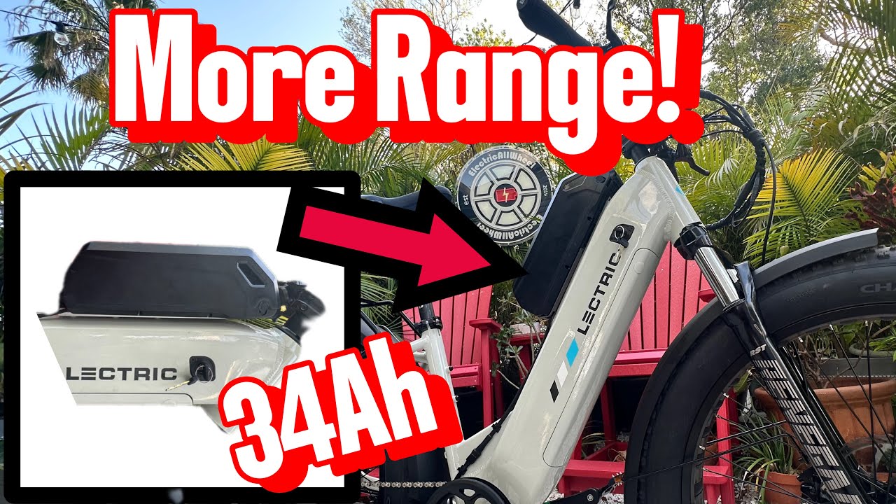 Lectric | XPeak 2.0 | e-Bike Plug & Play Dual Battery Kit. Install Second Battery. Increased Range!