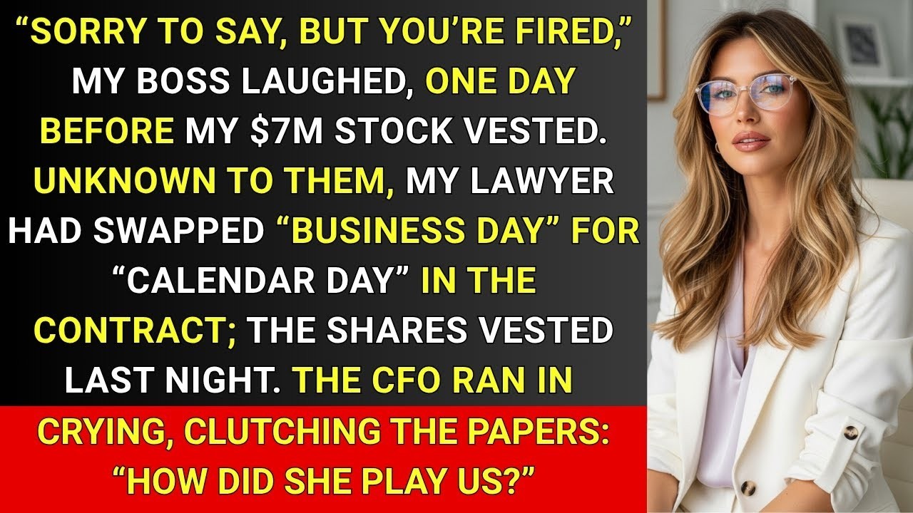 They Tried To Fire Me, But My $7M of Shares Had Already Vested
