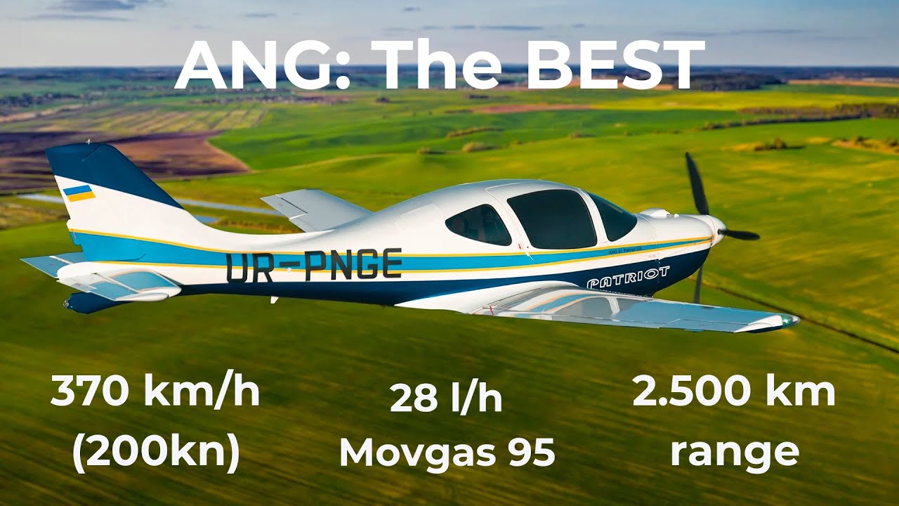 ANG Aircraft &ndash; The Best 5-Seat Light Aircraft | 370 km/h (200kn), 2500 km Range, Exclusive