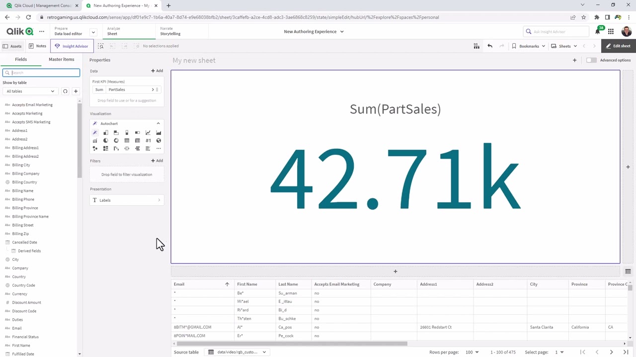 Simplified Authoring Walkthrough - Qlik Sense SaaS
