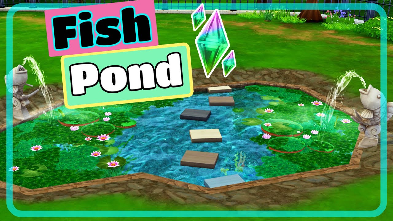 The Sims 4 Realistic Fish Pond Tutorial