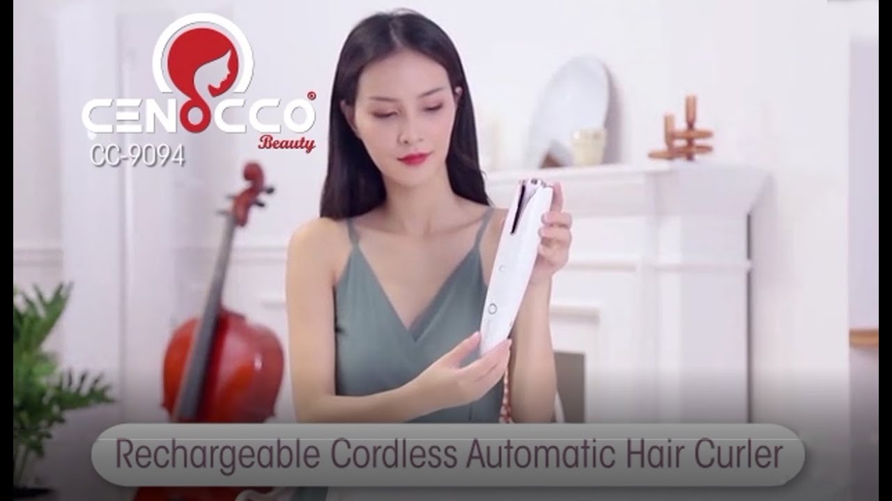 Cenocco Beauty CC-9094: Cordless Rechargeable Auto Curler
