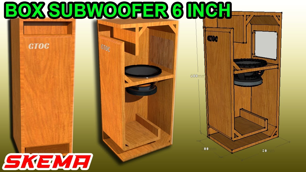 BOX SUBWOOFER 6 INCH BANDPASS
