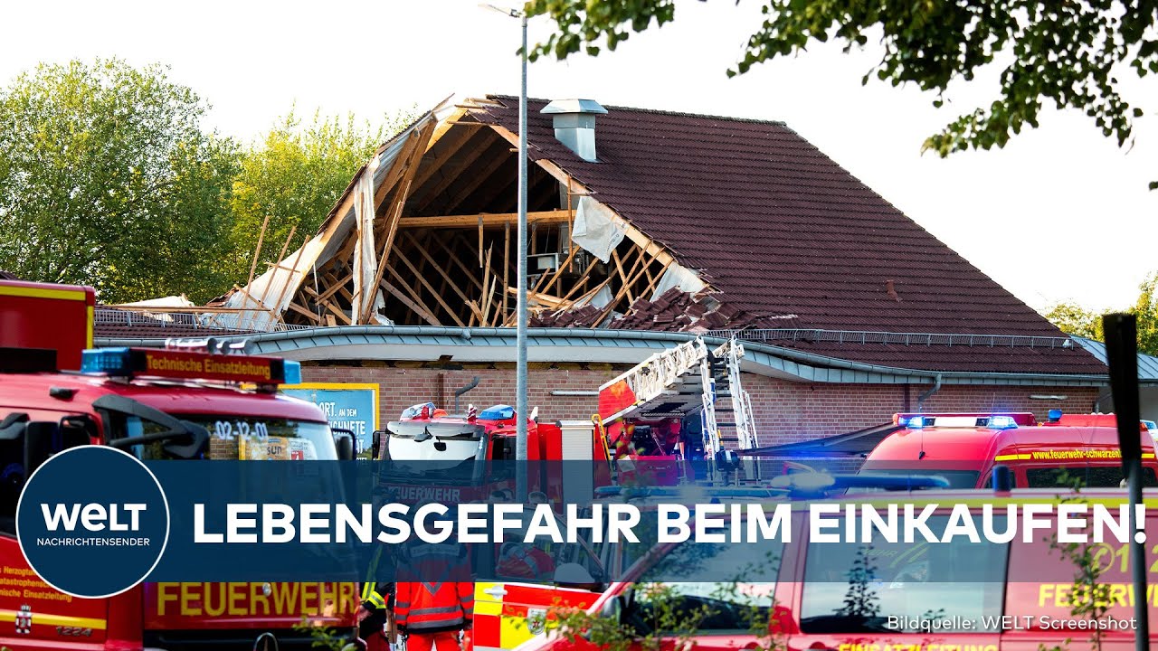 SCHOCK IN RATZEBURG: Zwölf Verletzte nach Einsturz eines Supermarktdachs – Ursache noch unklar!