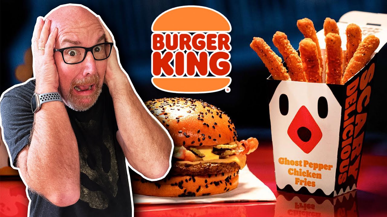 Burger King Ghost Pepper Chicken Fries and Ghost Pepper Whopper and 2 Chocolate Chip Cookies
