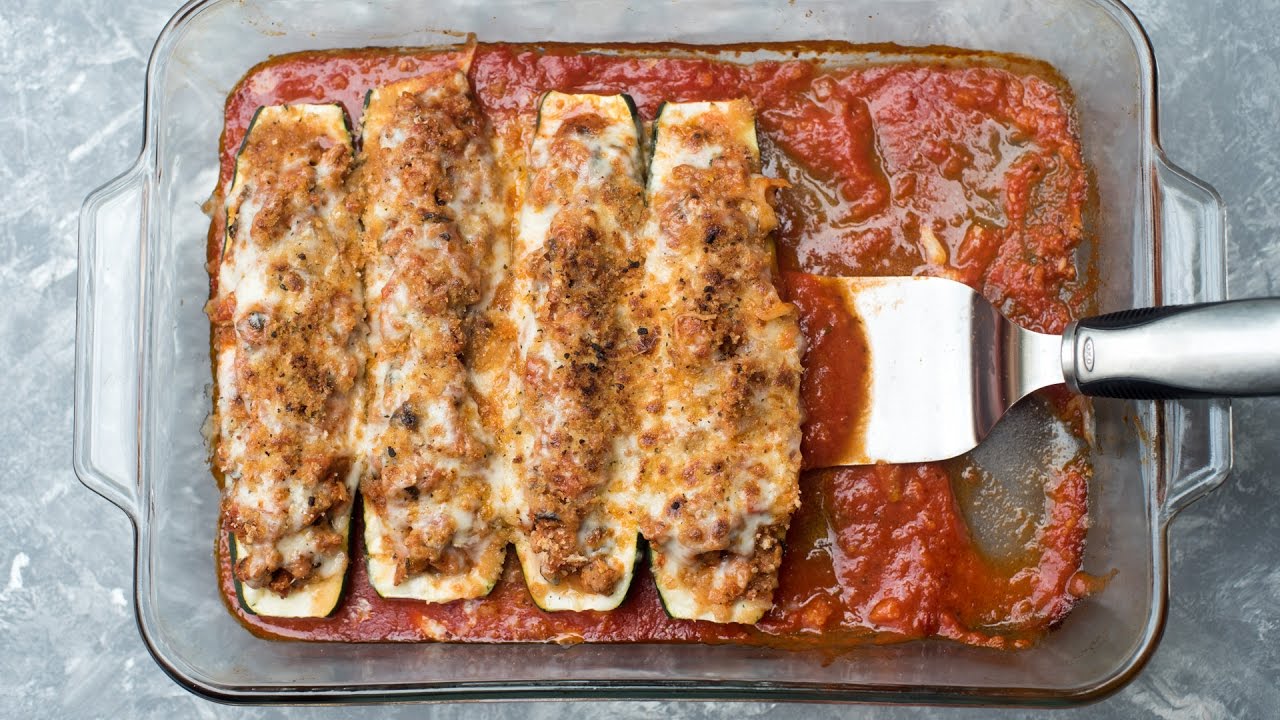 Italian Stuffed Zucchini Boats