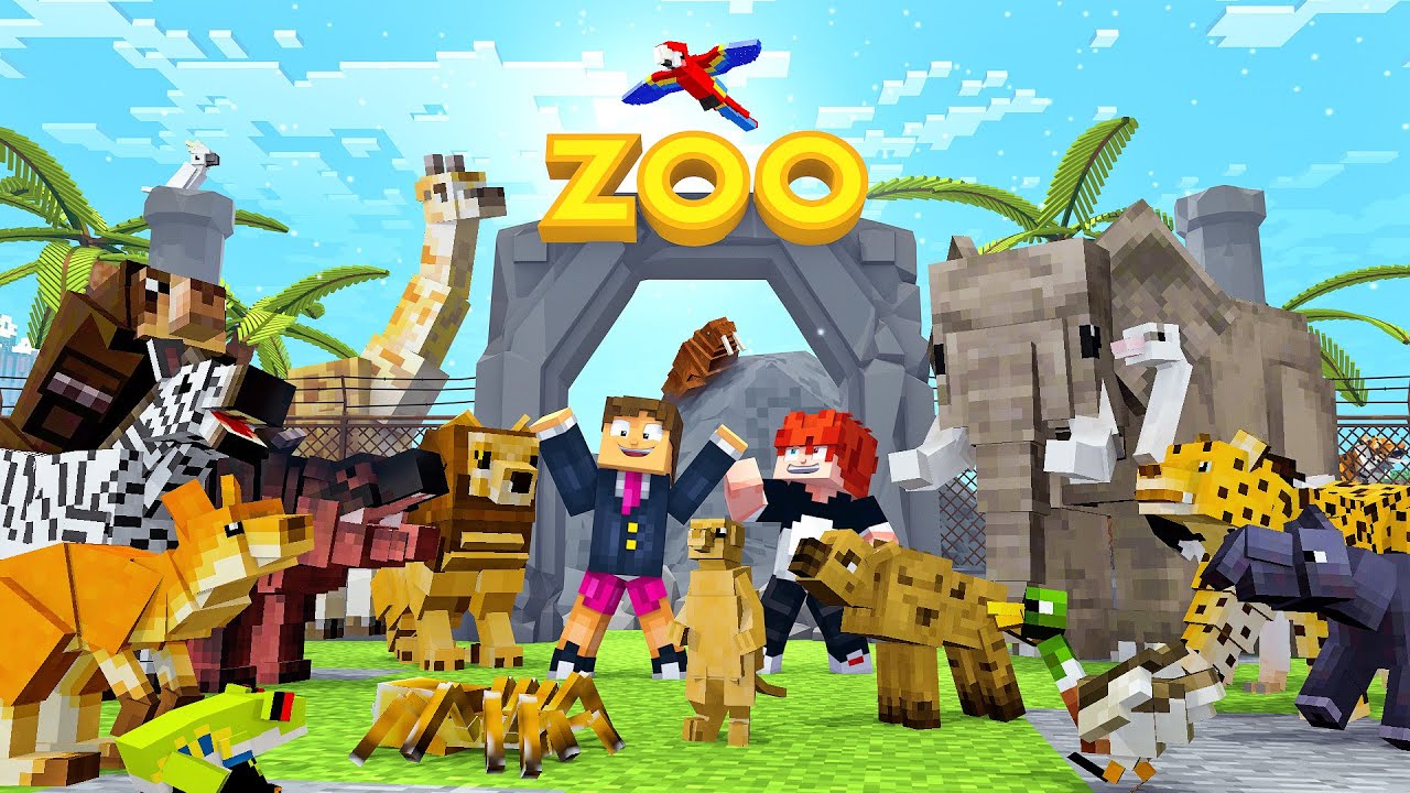 VISITAMOS UM ZOOLOGICO COM MAIS DE 1000 ANIMAIS NO MINECRAFT!!