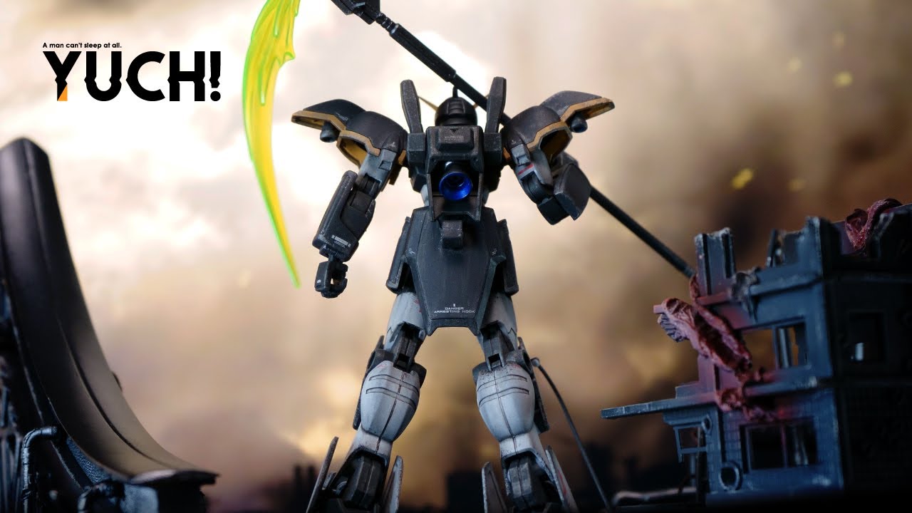 Diorama! Gundam Wing Opening / HGAC 1/144 XXXG-01D GUNDAM DEATHSCYTHE / Gunpla Custom Build
