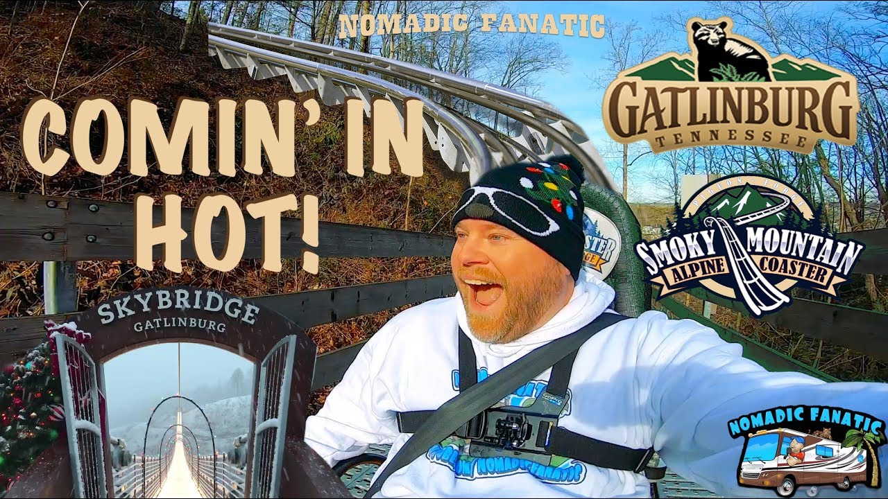 FAST Alpine Coaster POV, Skylift & Monster Bridge ~ Gatlinburg Pigeon Forge