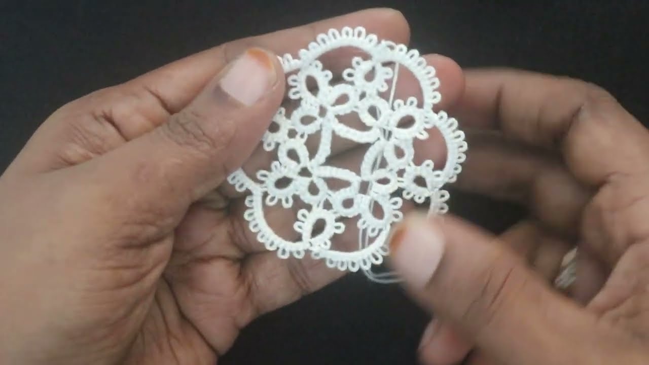 #shuttletatting || tatting simple motif
