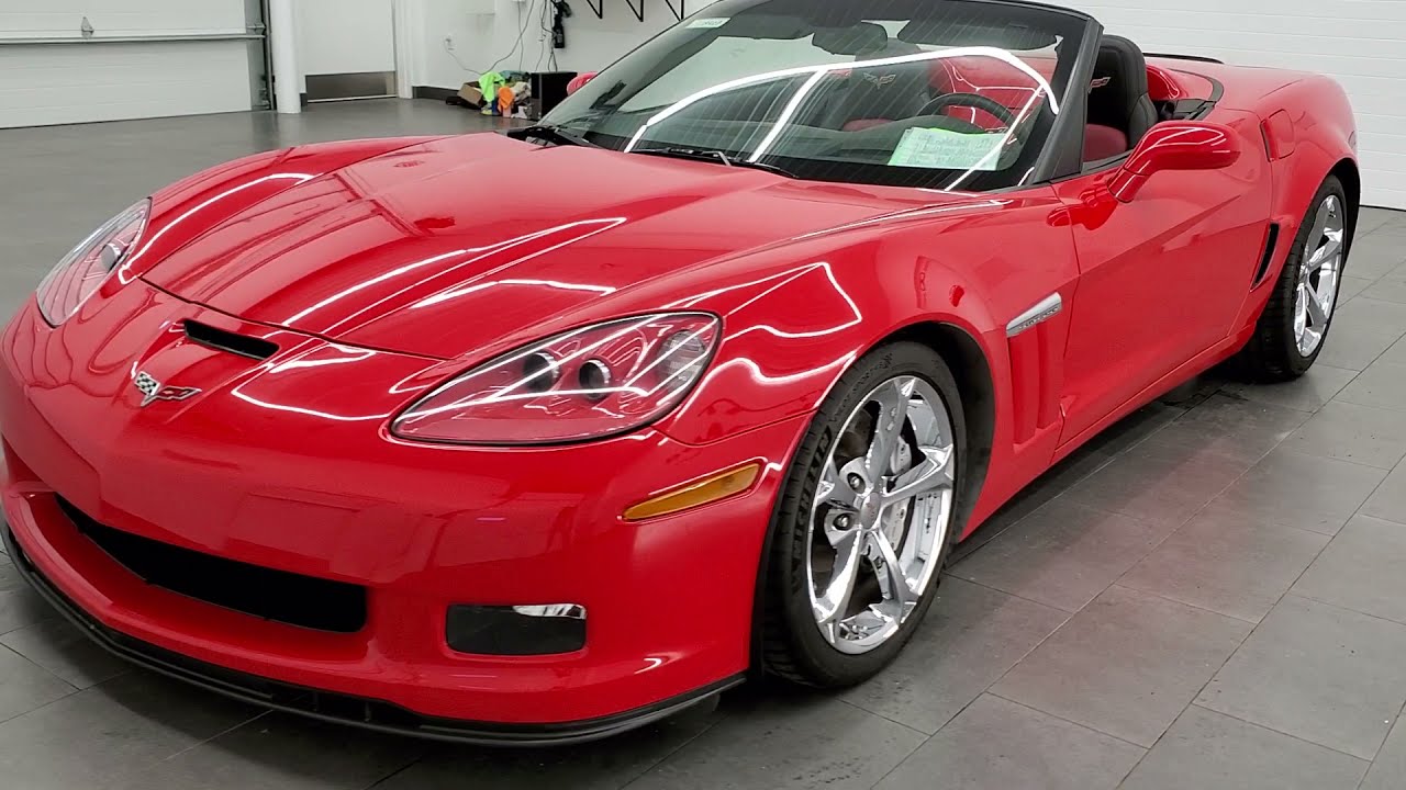 2011 CHEVROLET CORVETTE GRAND SPORT CONVERTIBLE LT3 IN TORCH RED WALK AROUND REVIEW 11842Z SOLD!