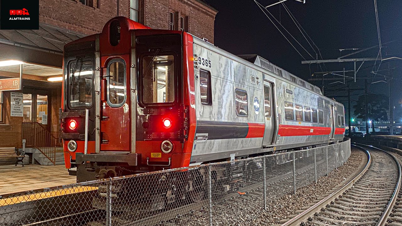CTRail Kawasaki M8 Test Train on the Amtrak Shoreline in New London & Waterford | ALMTrains
