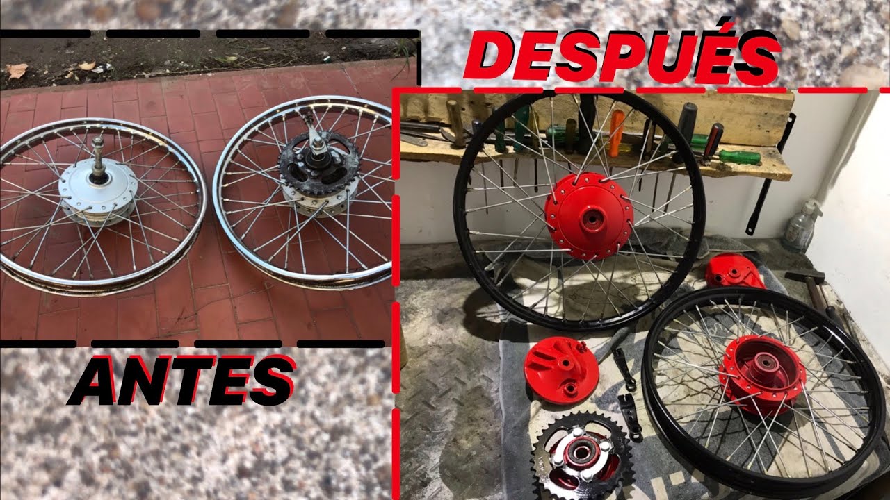 Cómo pintar mazas, aros y cromando los rayos!! Quedó tremendo, muy fácil de hacer!!