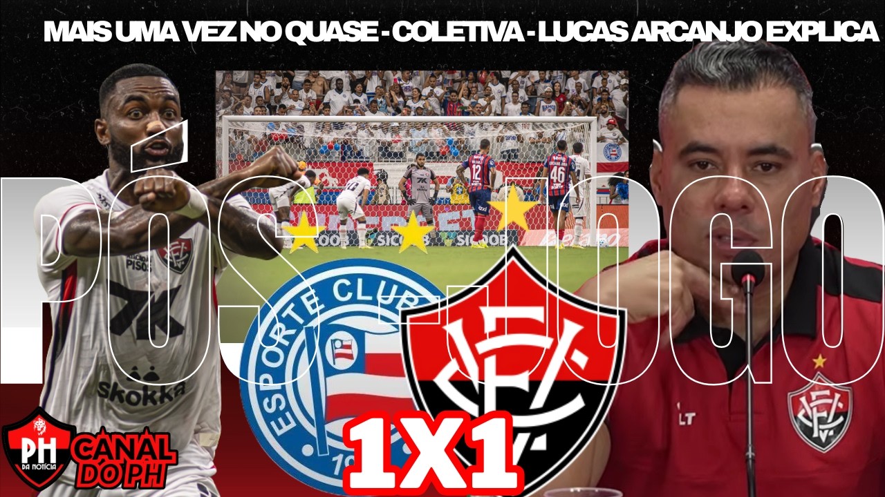 PÓS JOGO: VITÓRIA DE NOVO NO QUASE - JAIR SE STRESSA - ARCANJO EXPLICA - KAIZER LAMENTA E EDU FORA