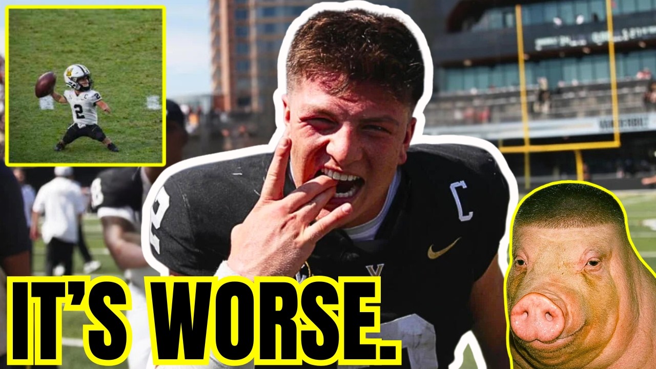 Diego Pavia's NFL DRAFT STOCK gets WORSE! Vanderbilt Offense HURTS Already SHORT Quarterback!