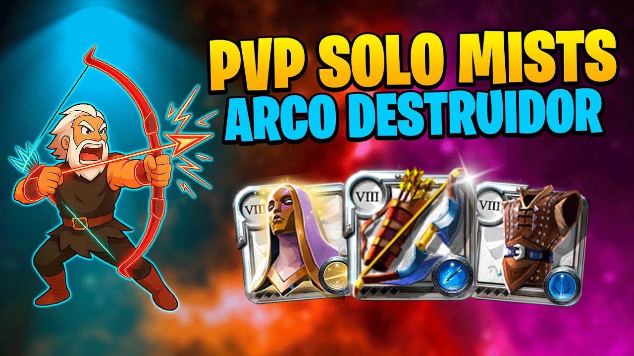 PvP Solo nas Brumas com Arco de Guerra &ndash; Build DESTRUIDORA no Albion Online!