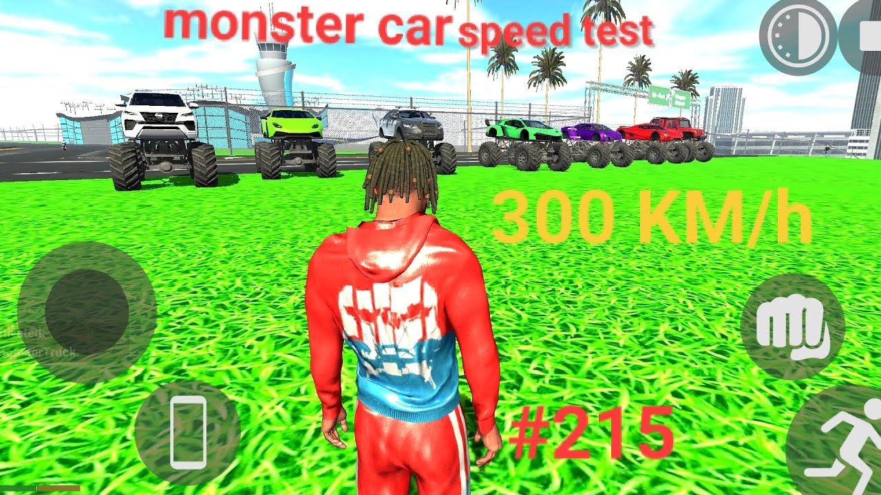 Indian bike driving 3d #215 all monster car speed test gameplay #indianbikesdriving3dnewtodayupdate 