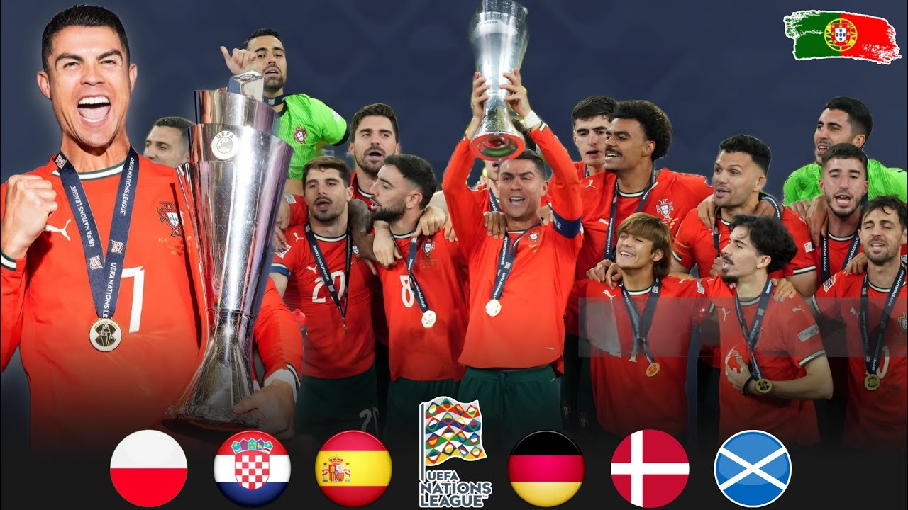 البرتغال 🇵🇹 مشوار رونـالـدو الى المجد 🏟 دورى الامـم الاوروبـيـة 🏆 جميع الاهداف تعليق عربي 🎙HD