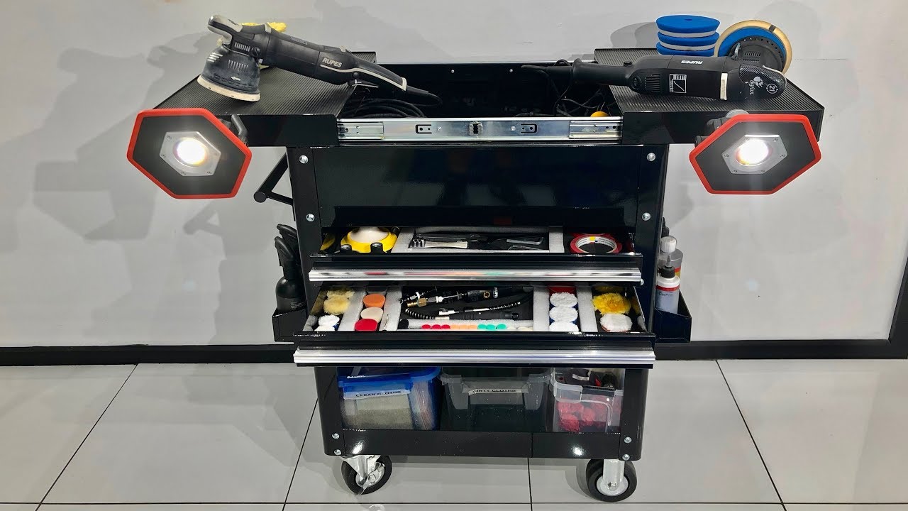 THE GREATEST DETAILING TROLLEY? Plus My Trolley Setup