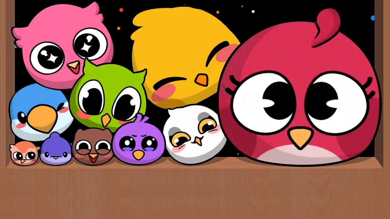 BIRD MERGE - Fun Drop Game (Watermelon Game Animals) Drop Master, 2048 Merge Ball Android iOS