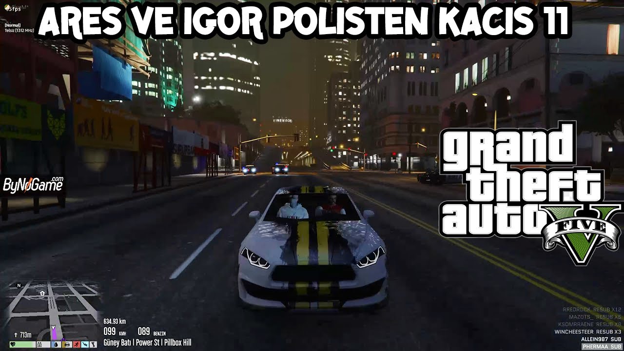 ARES VE İGOR POLİSTEN KAÇIŞ | 4 EKİP ARACI | EİGHTBORN RP GTA V EFSANE KAÇIŞ
