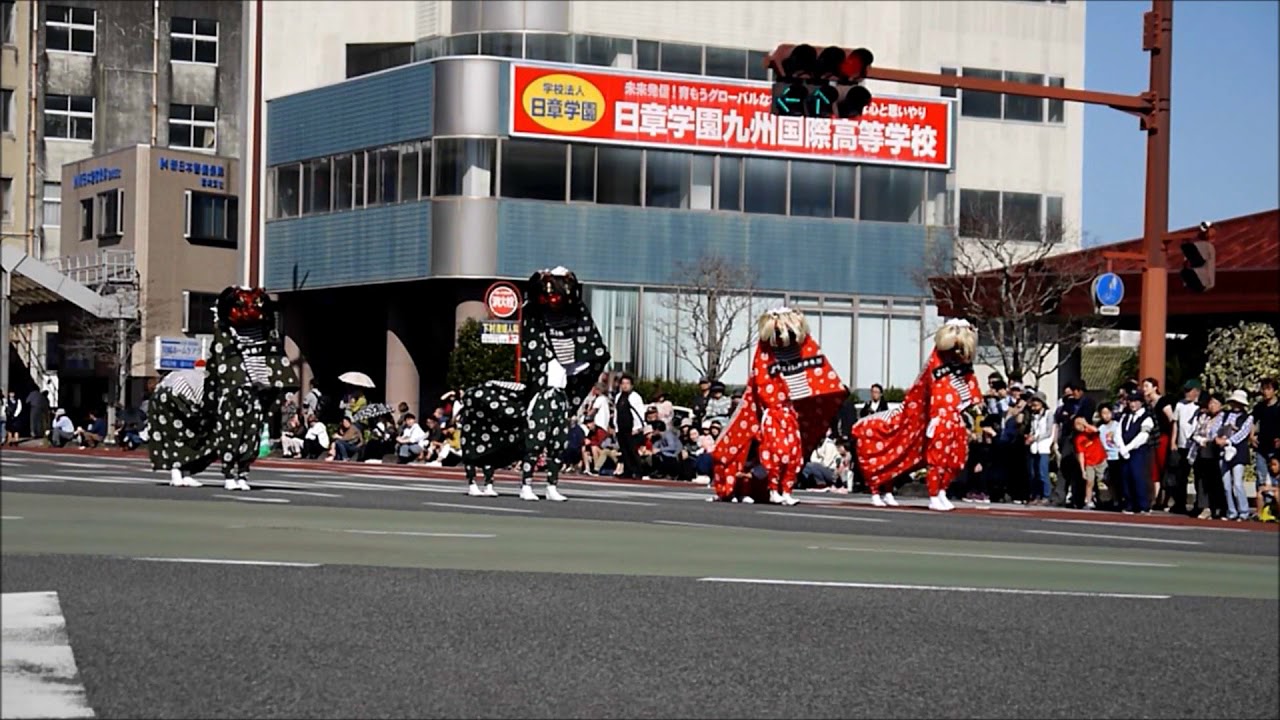 こども獅子（宮崎神宮大祭2018　神武さま　獅子舞）