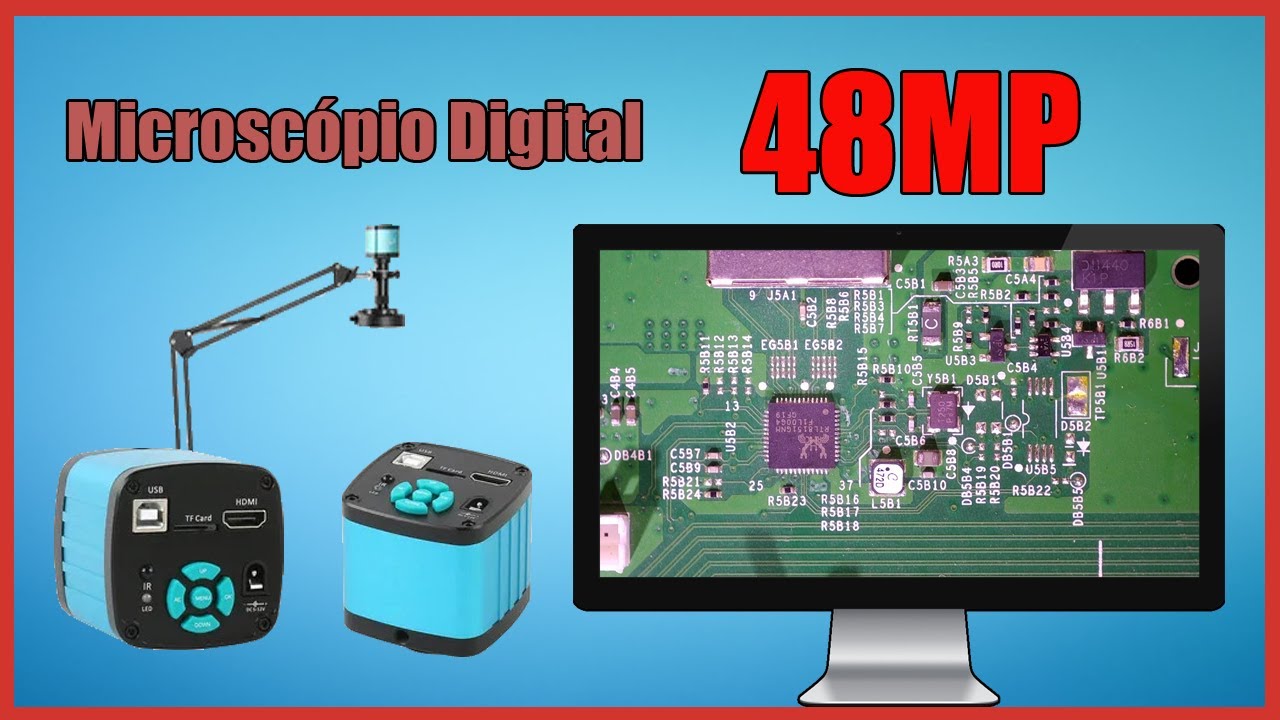 Microscópio Digital Eakins (da China) 48MP é bom?