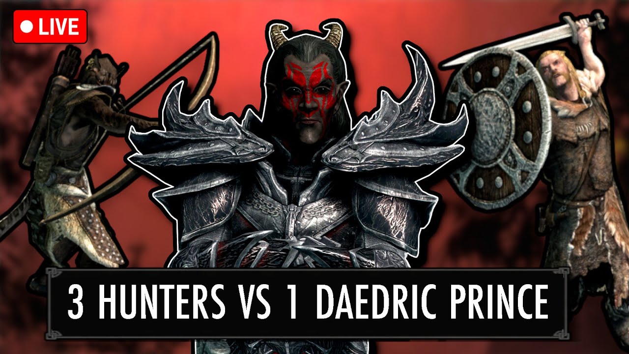🔴 SKYRIM BUT I AM BEING HUNTED AS A DAEDRA  w/ @DunderHeads  🔴