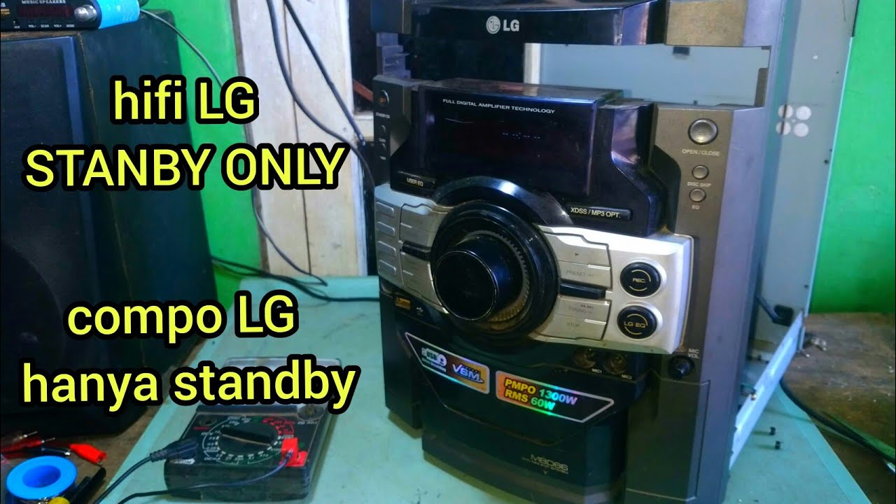 cara memperbaiki tombol compo LG MBD66 standby / repair LG hifi stanby only