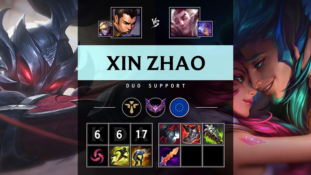 Xin Zhao Support vs Rakan - EUW Master Patch 25.15