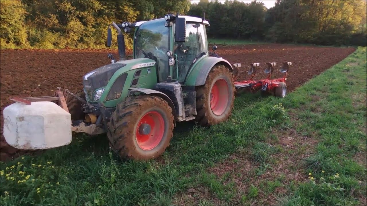 Fendt 514 et charrue grégoire besson//labour 2017