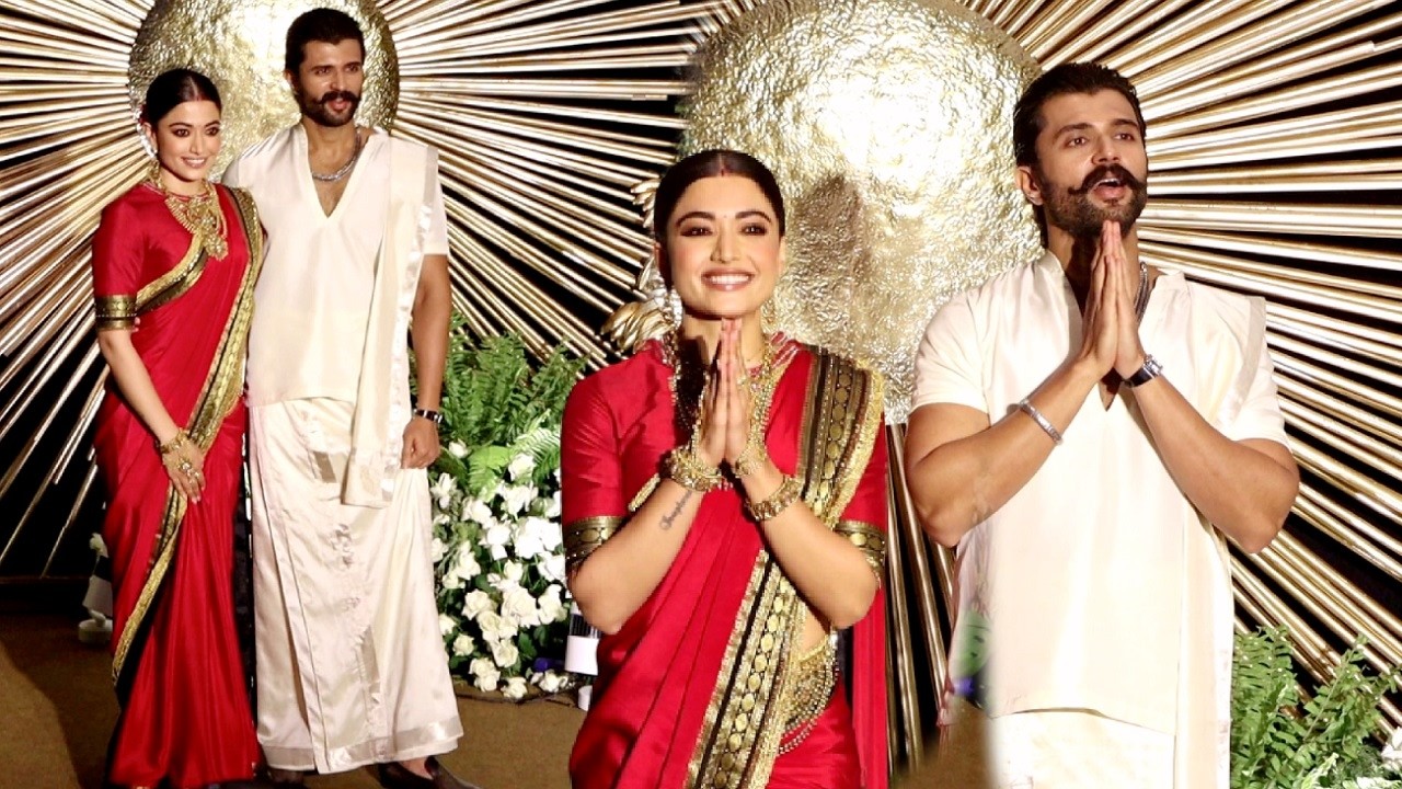 Rashmika Mandanna And Vijay Deverakonda Wedding Reception First Video As Husband And Wife #virosh