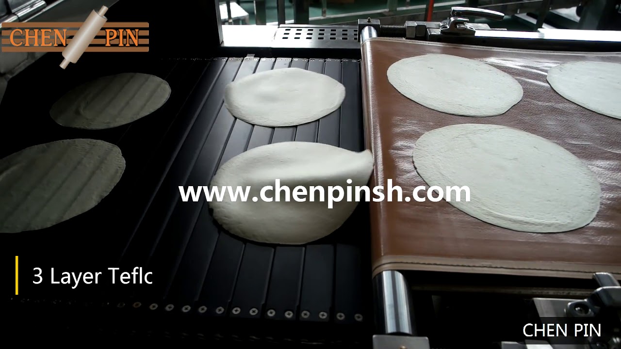 Full automatic flour tortilla production line machine with tortilla dough ball rounder machine