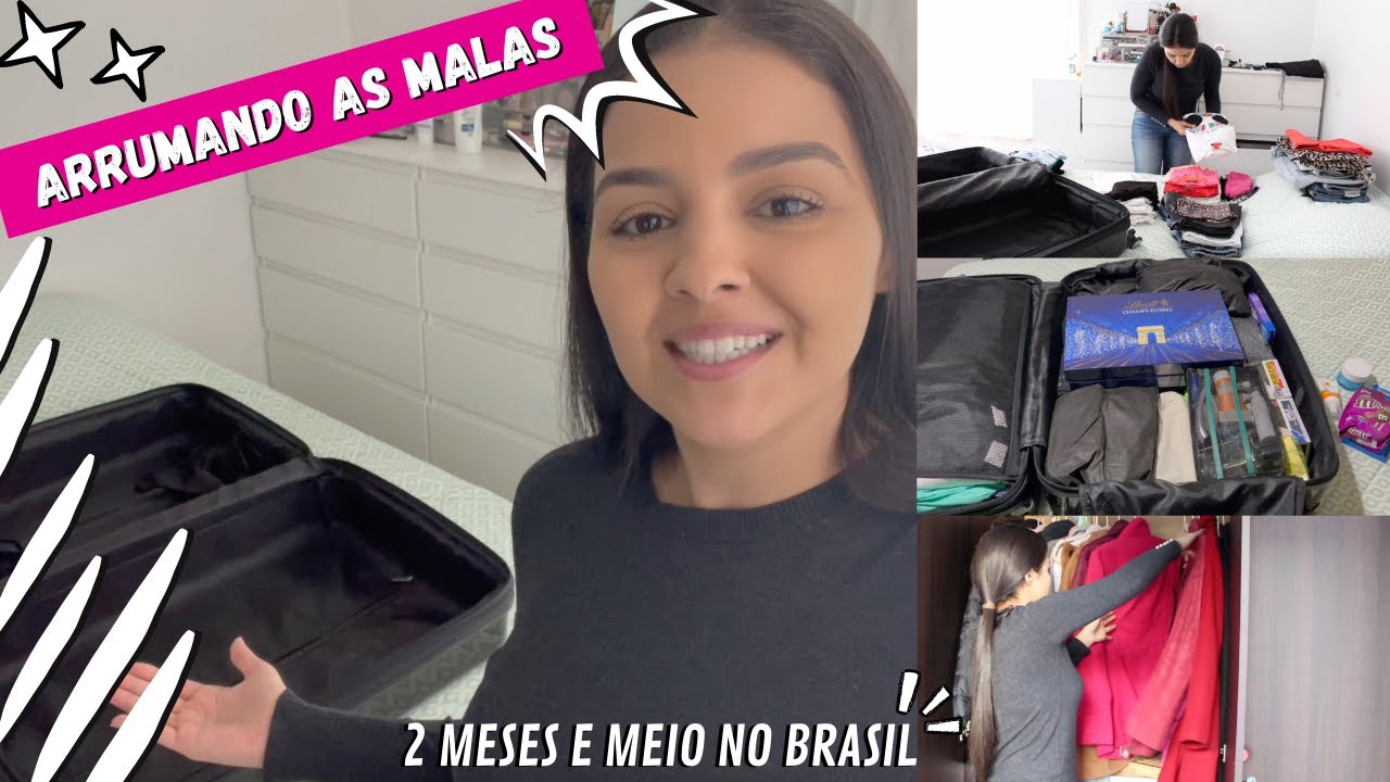 ARRUMANDO AS MALAS PARA 2 MESES E MEIO NO BRASIL | Carolina Ferreira