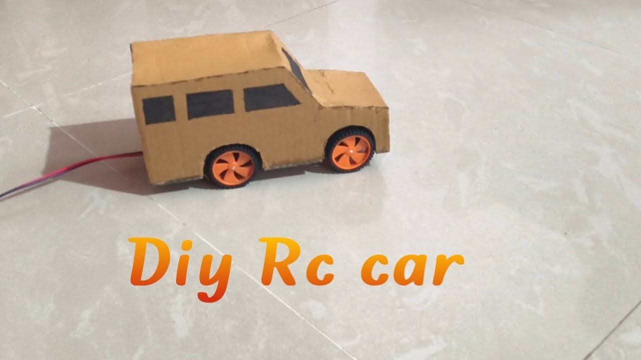 How to make diy cardboard RC car 🚗 with dc  Dynamo motor and 9 v battery 🔋 -at  home 🏡